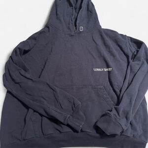 Lonely Ghost Navy Blue Hoodie